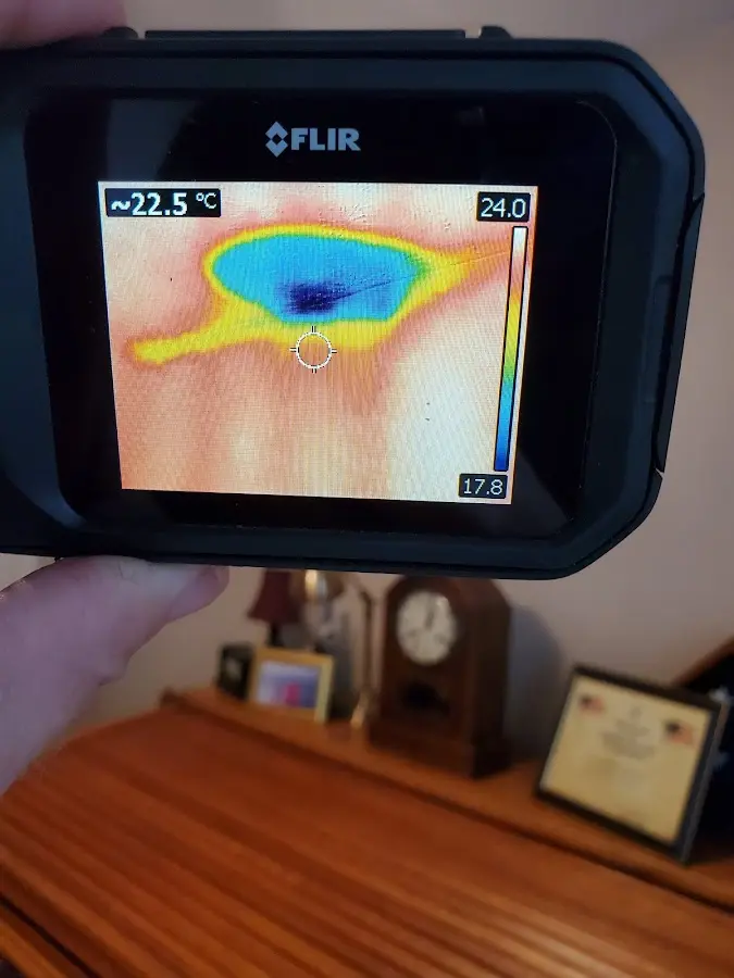 Thermal imaging inspection for water damage in Firestone